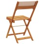 Folding garden chairs 4 pcs solid wood and taupe fabric by , Garden chairs - Ref: Foro24-3214616, Price: 165,56 €, Discount: %