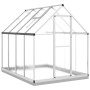 Greenhouse with silver aluminum base frame 224x169x202 cm by , Greenhouses - Ref: Foro24-3266323, Price: 468,57 €, Discount: %