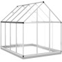 Greenhouse with silver aluminum base frame 224x169x202 cm by , Greenhouses - Ref: Foro24-3266323, Price: 468,57 €, Discount: %