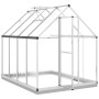 Greenhouse with silver aluminum base frame 224x169x202 cm by , Greenhouses - Ref: Foro24-3266323, Price: 468,57 €, Discount: %