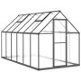 Greenhouse with anthracite aluminum base frame 334x169x195 cm by , Greenhouses - Ref: Foro24-3266328, Price: 620,99 €, Discou...