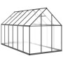 Greenhouse with anthracite aluminum base frame 334x169x195 cm by , Greenhouses - Ref: Foro24-3266328, Price: 620,99 €, Discou...