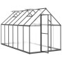 Greenhouse with anthracite aluminum base frame 334x169x195 cm by , Greenhouses - Ref: Foro24-3266328, Price: 620,99 €, Discou...