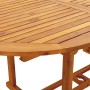 Set de comedor jardín 7 pzas tela madera maciza estampado hojas de , Conjuntos de jardín - Ref: Foro24-3281728, Precio: 729,8...