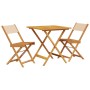 3-teiliges Bistro-Set aus Stoff und massivem Holz in Beige. von , Gartensets - Ref: Foro24-3281871, Preis: 158,79 €, Rabatt: %