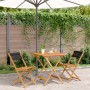 3-piece bistro set made of black polypropylene and solid wood by , Garden sets - Ref: Foro24-3281865, Price: 160,85 €, Discou...