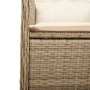 Garden reclining armchairs with beige cushions 2 units PE rattan by , Garden chairs - Ref: Foro24-365688, Price: 265,89 €, Di...