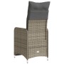 Reclining garden armchair with gray synthetic rattan cushions by , Garden chairs - Ref: Foro24-365697, Price: 153,59 €, Disco...