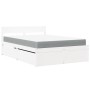 Bed with drawers and solid white pine mattress 120x190 cm by , Beds and slatted bases - Ref: Foro24-3281917, Price: 543,34 €,...