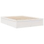 Cama con colchón madera maciza de pino blanca 160x200 cm de , Camas y somieres - Ref: Foro24-3281929, Precio: 446,91 €, Descu...