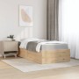 Bed with solid pine wood mattress 90x200 cm by , Beds and slatted bases - Ref: Foro24-3281943, Price: 252,32 €, Discount: %