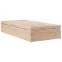 Bed with solid pine wood mattress 90x200 cm by , Beds and slatted bases - Ref: Foro24-3281943, Price: 252,32 €, Discount: %