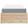 Bed with solid pine wood mattress 90x200 cm by , Beds and slatted bases - Ref: Foro24-3281943, Price: 252,32 €, Discount: %