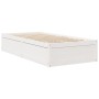 Cama con colchón madera maciza de pino blanca 100x200 cm de , Camas y somieres - Ref: Foro24-3281941, Precio: 293,52 €, Descu...