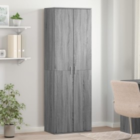 Tall Sonoma gray engineered wood sideboard 60x35x180 cm by , Lockers and storage cabinets - Ref: Foro24-3276670, Price: 132,9...