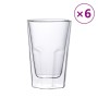 Doppelwandige Glasbecher, 6 Stück, 350 ml von , Tassen und Schüsseln - Ref: Foro24-4005739, Preis: 44,38 €, Rabatt: %