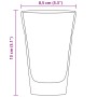 Double-walled glass cups, 6 units, 350 ml by , Cups and bowls - Ref: Foro24-4005739, Price: 44,38 €, Discount: %