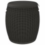 4-in-1 black polypropylene garden storage box by , Outdoor storage boxes - Ref: Foro24-364155, Price: 104,51 €, Discount: %