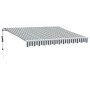 Toldo retráctil automático luz LED antracita blanco 300x250 cm de , Toldos - Ref: Foro24-3215781, Precio: 448,01 €, Descuento: %