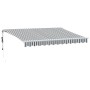 Toldo retráctil automático luz LED antracita blanco 350x250 cm de , Toldos - Ref: Foro24-3215783, Precio: 472,92 €, Descuento: %