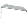 Automatic retractable awning with LED light in anthracite white 350x250 cm by , Awnings - Ref: Foro24-3215783, Price: 474,02 ...