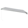 Toldo retráctil manual luz LED antracita y blanco 450x350 cm de , Toldos - Ref: Foro24-3215797, Precio: 387,47 €, Descuento: %