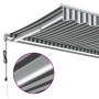 Toldo retráctil automático luz LED antracita blanco 600x350 cm de , Toldos - Ref: Foro24-3215807, Precio: 770,87 €, Descuento: %