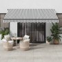 Toldo retráctil automático luz LED antracita blanco 400x350 cm de , Toldos - Ref: Foro24-3215811, Precio: 649,25 €, Descuento: %