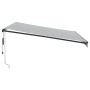 Toldo retráctil automático luz LED antracita blanco 400x350 cm de , Toldos - Ref: Foro24-3215811, Precio: 676,96 €, Descuento: %