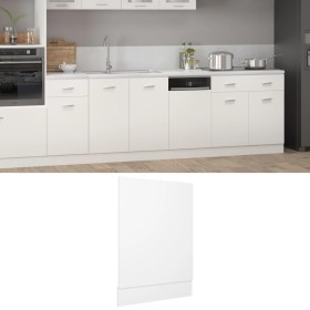 Plywood white dishwasher panel 45x3x67 cm by , Kitchen cabinets - Ref: Foro24-802554, Price: 27,09 €, Discount: %