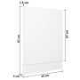 Panel para lavavajillas madera contrachapada blanco 45x3x67 cm de , Armarios de cocina - Ref: Foro24-802554, Precio: 27,03 €,...