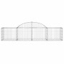 Gabion baskets 40 units, arched shape, iron, 200x50x40/60 cm. by , Pots and planters - Ref: Foro24-3146275, Price: 2,00 €, Di...