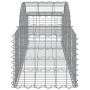 Gabion baskets 40 units, arched shape, iron, 200x50x40/60 cm. by , Pots and planters - Ref: Foro24-3146275, Price: 2,00 €, Di...