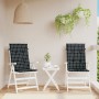 Cushions for pallet sofa, 2 units, black checkered fabric by , Cushions for chairs and sofas - Ref: Foro24-361256, Price: 43,...