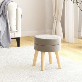 Dark gray velvet round stool by , Folding stools and chairs - Ref: Foro24-340271, Price: 32,57 €, Discount: %