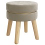 Hocker redondo gris oscuro terciopelo de , Taburetes y sillas plegables - Ref: Foro24-340271, Precio: 32,99 €, Descuento: %