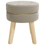 Hocker redondo gris oscuro terciopelo de , Taburetes y sillas plegables - Ref: Foro24-340271, Precio: 32,99 €, Descuento: %