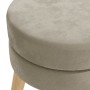 Hocker redondo gris oscuro terciopelo de , Taburetes y sillas plegables - Ref: Foro24-340271, Precio: 32,99 €, Descuento: %