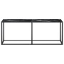 Mesa consola vidrio templado mármol negro 200x35x75,5 cm de , Mesas auxiliares - Ref: Foro24-331689, Precio: 97,78 €, Descuen...