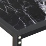 Mesa consola vidrio templado mármol negro 200x35x75,5 cm de , Mesas auxiliares - Ref: Foro24-331689, Precio: 97,78 €, Descuen...