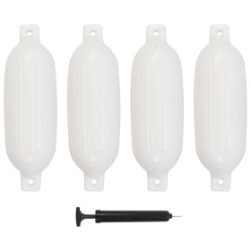 Bumper for boat 4 units white PVC 58.5x16.5 cm by , Docking and anchoring - Ref: Foro24-92386, Price: 65,95 €, Discount: %