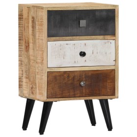 Mesita de noche de madera maciza de mango 40x30x60 cm de , Mesitas de noche - Ref: Foro24-282875, Precio: 156,99 €, Descuento: %