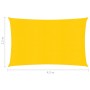 HDPE yellow sail shade 160 g/m² 2.5x4.5 m by , Umbrellas - Ref: Foro24-311565, Price: 30,30 €, Discount: %