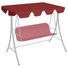 Spare canopy for garden swing, burgundy red, 150/130x105/70 cm by , Covers for tents and gazebos - Ref: Foro24-312107, Price:...