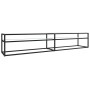 TV stand made of tempered glass in white marble color, 220x40x40.5 cm by , TV Furniture - Ref: Foro24-331732, Price: 146,95 €...