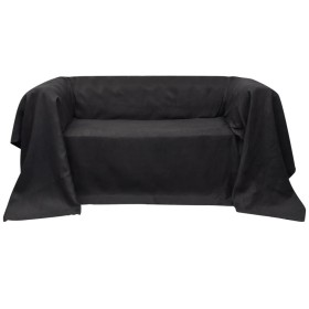 Charcoal gray microsuede sofa cover 210x280 cm by , Covers - Ref: Foro24-130896, Price: 19,80 €, Discount: %