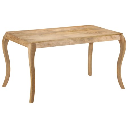 Dining table 135x75x76 cm made of solid mango wood by , Kitchen and dining tables - Ref: Foro24-247114, Price: 304,06 €, Disc...