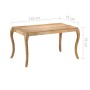 Dining table 135x75x76 cm made of solid mango wood by , Kitchen and dining tables - Ref: Foro24-247114, Price: 304,06 €, Disc...