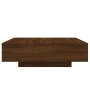 Engineered wood brown oak coffee table 100x100x31 cm by , Coffee table - Ref: Foro24-836601, Price: 112,55 €, Discount: %