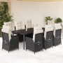 9-piece garden dining set with black synthetic rattan cushions by , Garden sets - Ref: Foro24-3213173, Price: 1,00 €, Discoun...